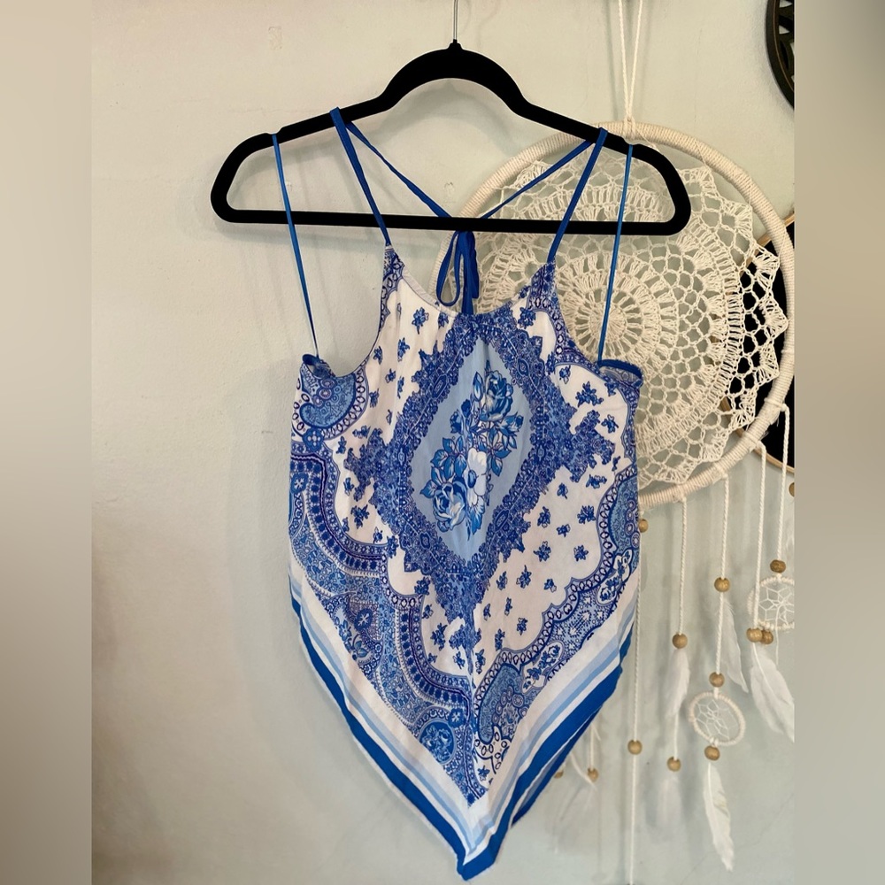 Twine & String Bandana Halter Top - image 1